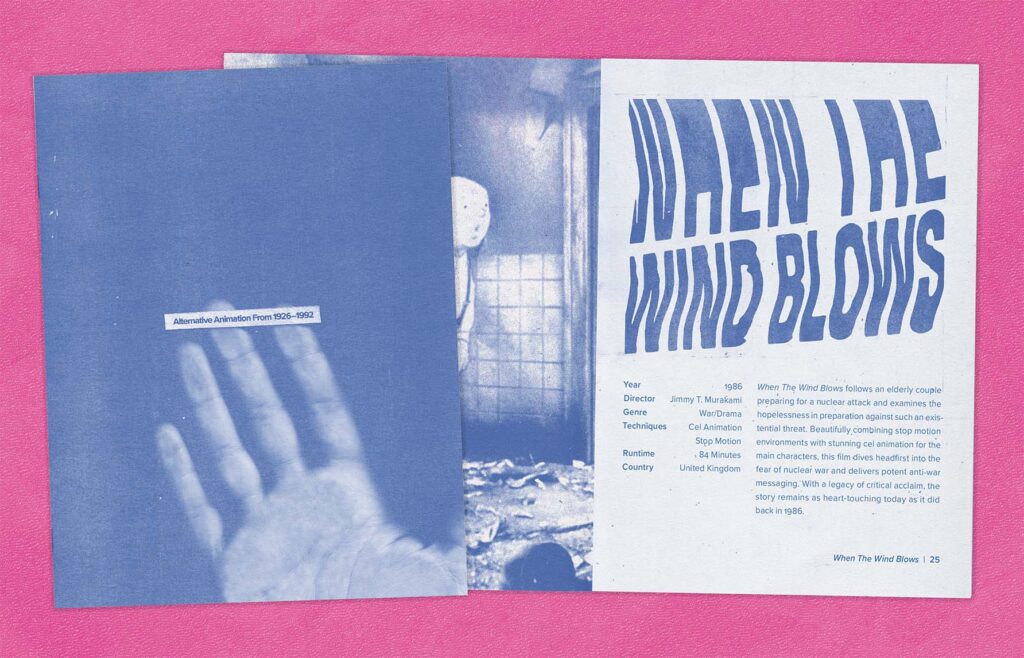 Mockup of the catalogue