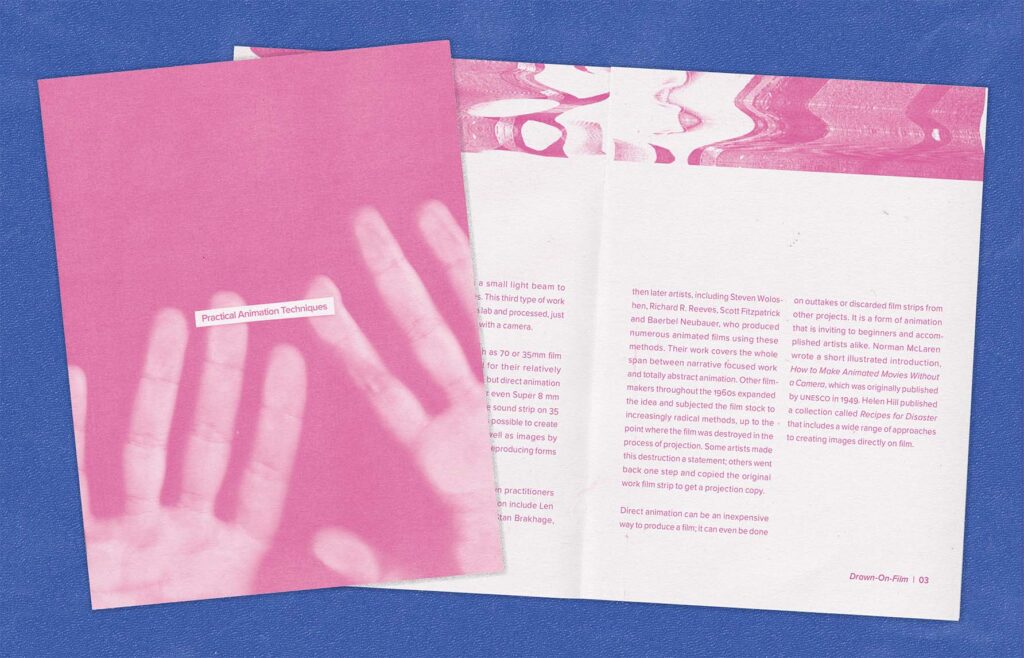 Mockup of the animation techniques book